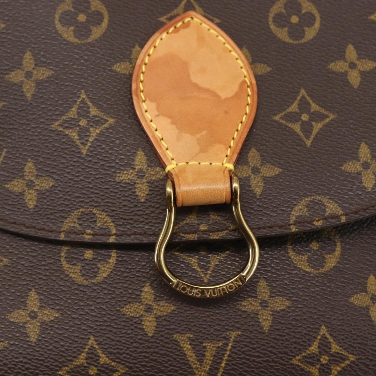 Louis Vuitton Saint Cloud Handbag Monogram Canvas Brown Canvas Shoulder Bag Bag (Pre-Owned)
