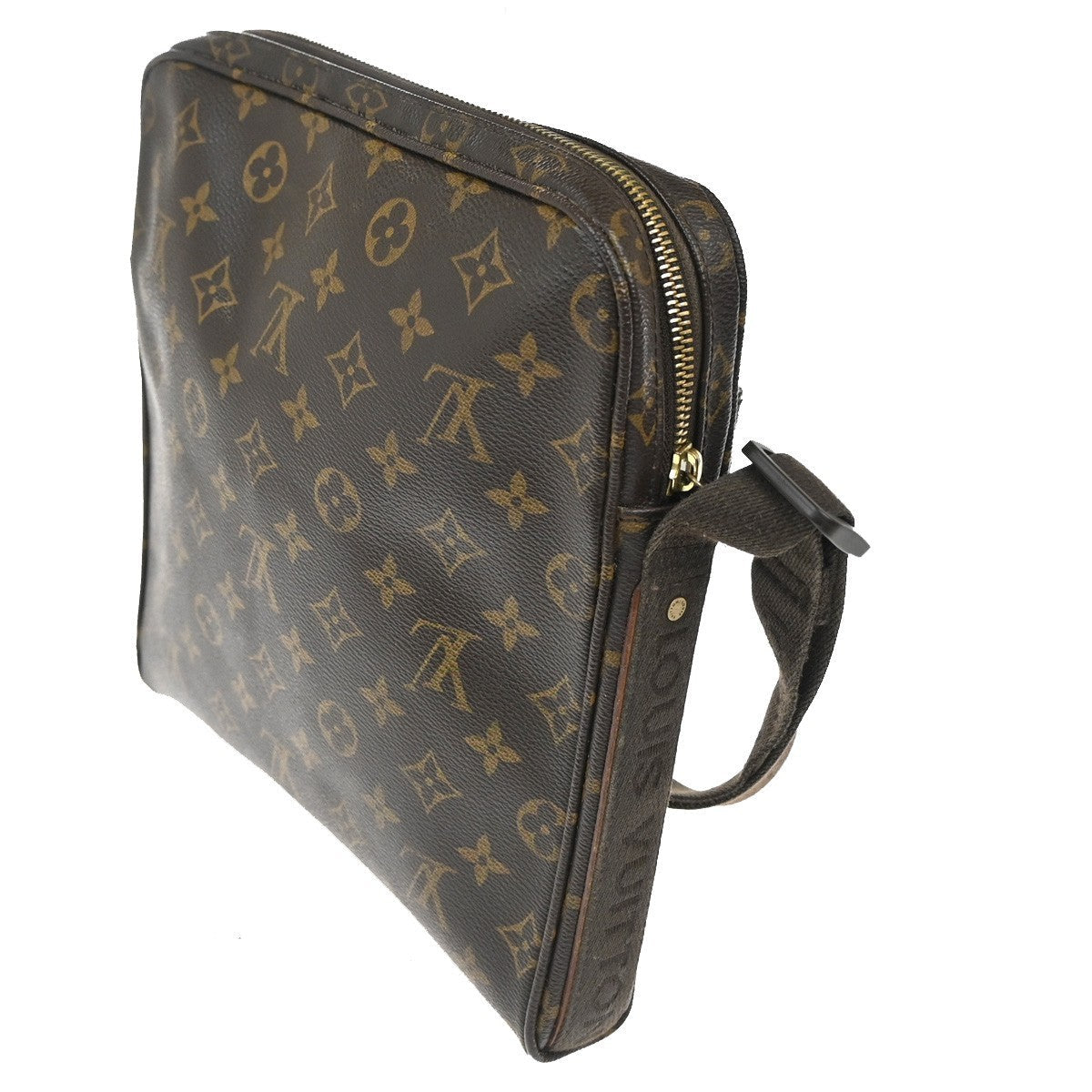 Louis Vuitton Trotteur Beaubourg Handbag Monogram Canvas Brown Canvas Shoulder Bag Bag (Pre-Owned)