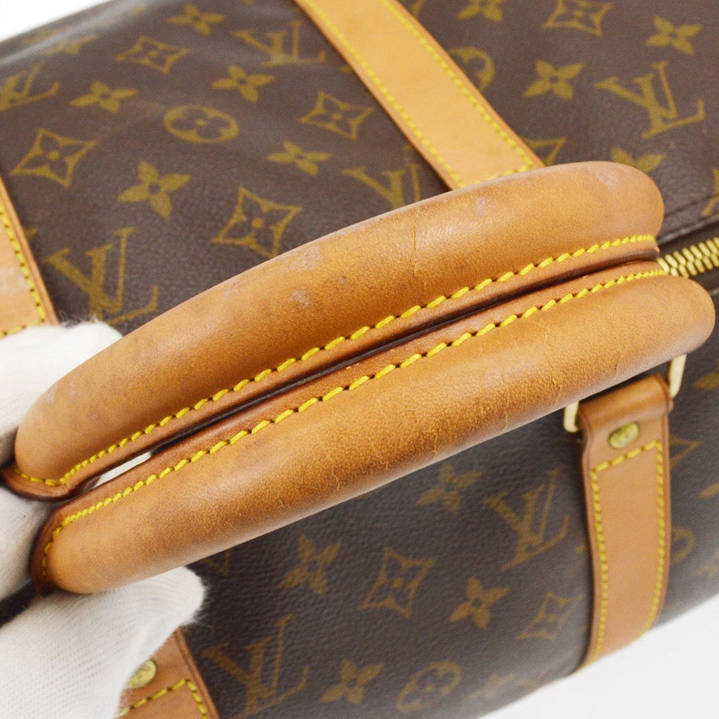 Louis Vuitton Keepall Bag Monogram Canvas Brown Canvas Travel Bag Bag (Pre-Owned)