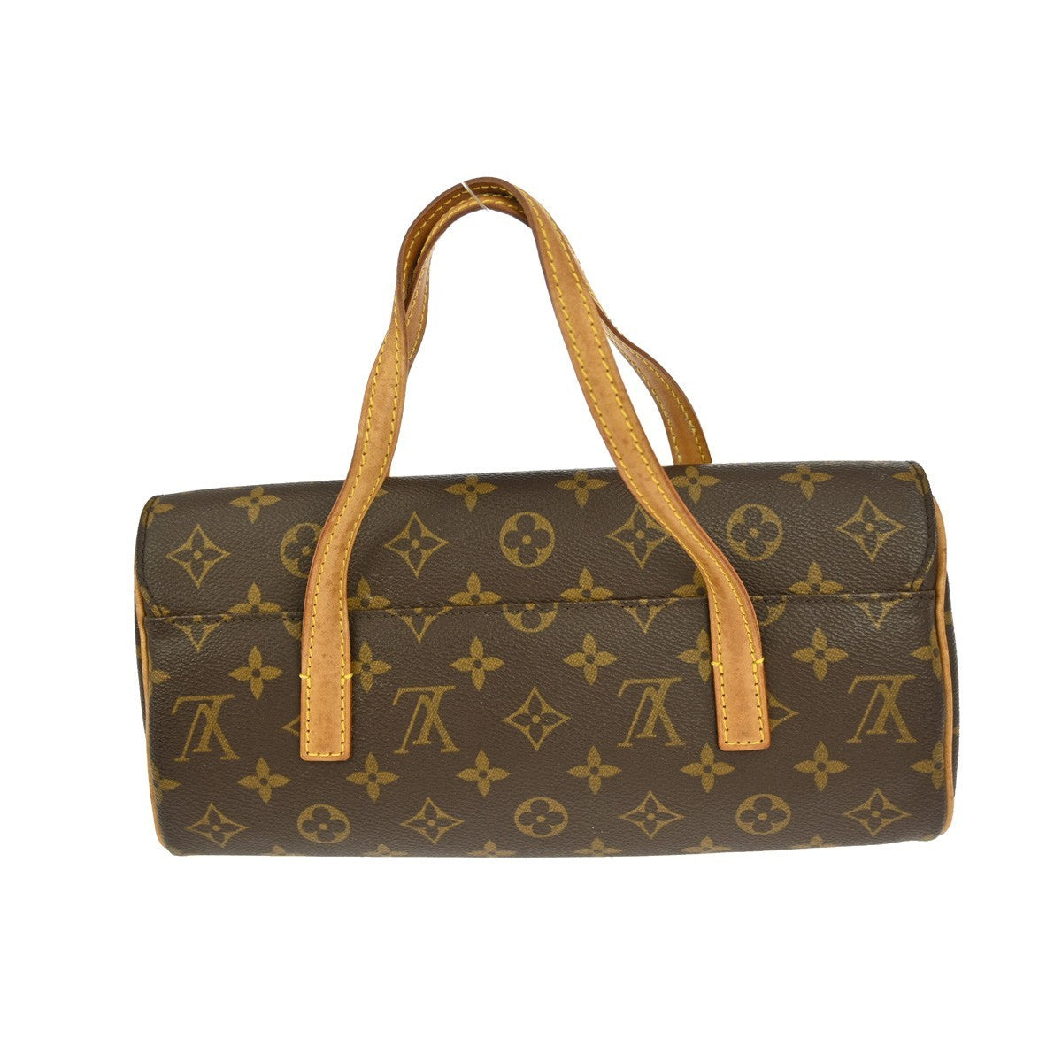 Louis Vuitton Sonatine Handbag Monogram Canvas Brown Canvas Handbag (Pre-Owned)
