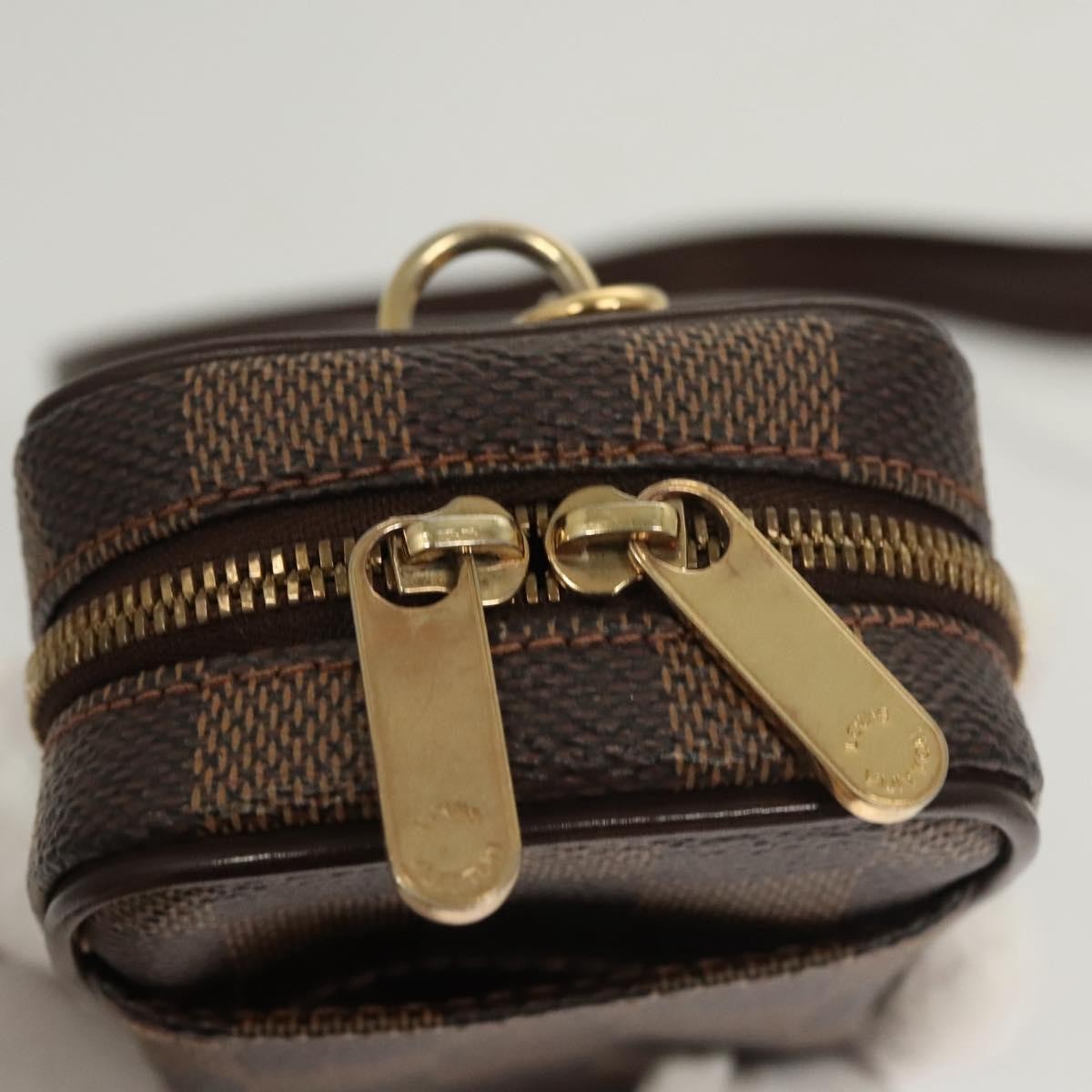 Louis Vuitton Etui Okapi Camera Case Damier Brown Canvas Bag (Pre-Owned)