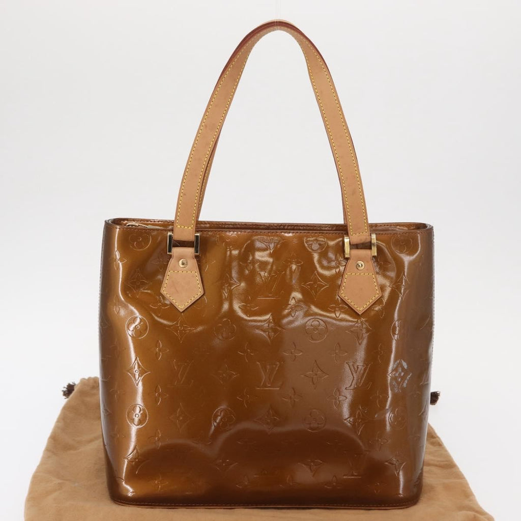 Louis Vuitton Houston Handbag Monogram Vernis Brown Patent_Leather Handbag (Pre-Owned)