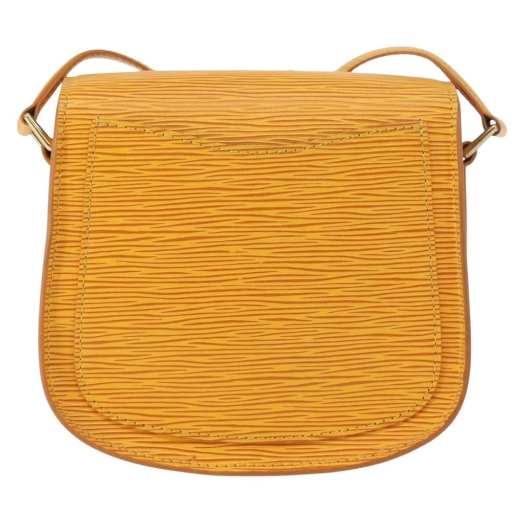 Louis Vuitton Saint Cloud Handbag Epi Leather Yellow Leather Shoulder Bag Bag (Pre-Owned)