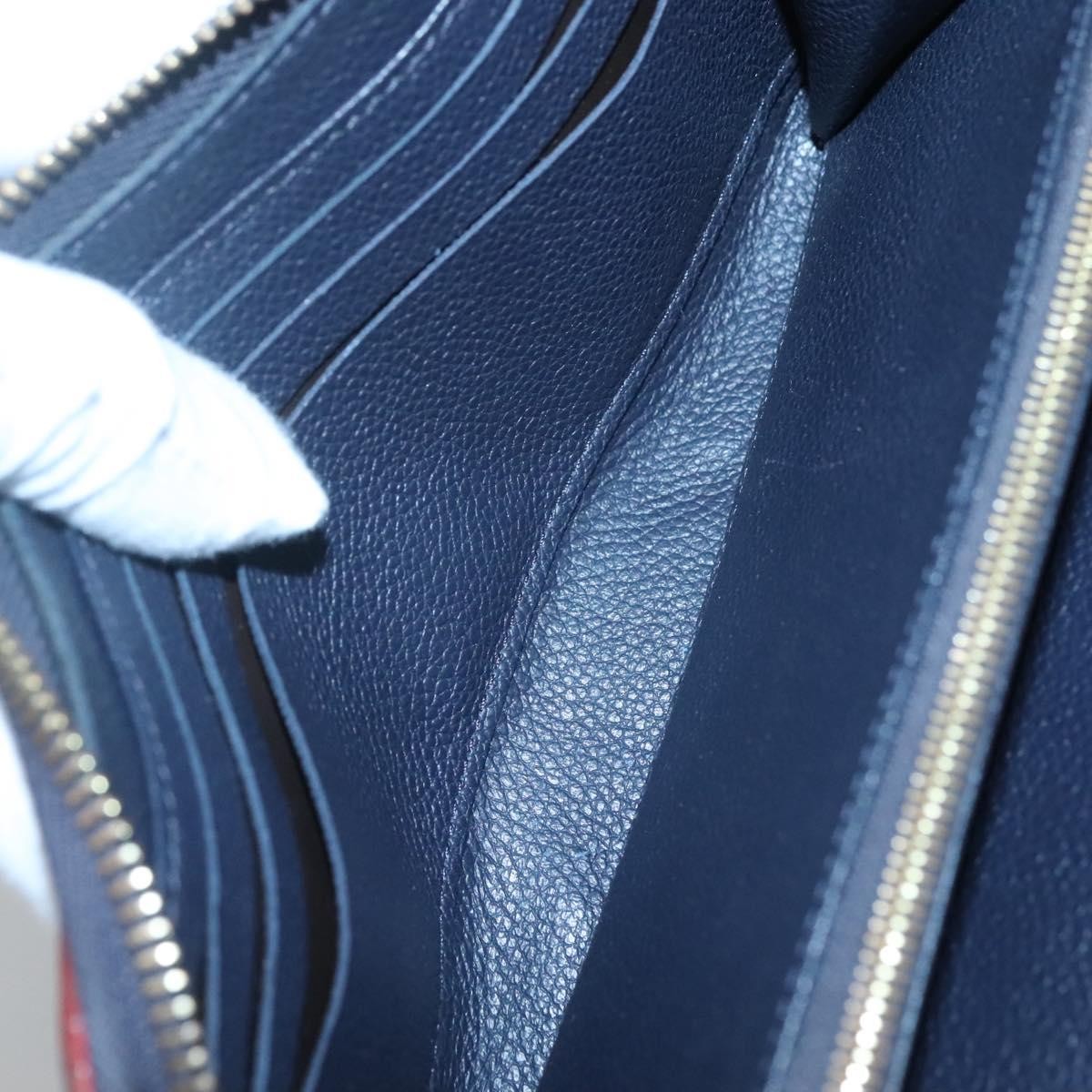 Louis Vuitton Portefeuille Zippy Monogramme Empreinte Monogramme Empreinte Navy Leather Wallets Accessory (Pre-Owned)