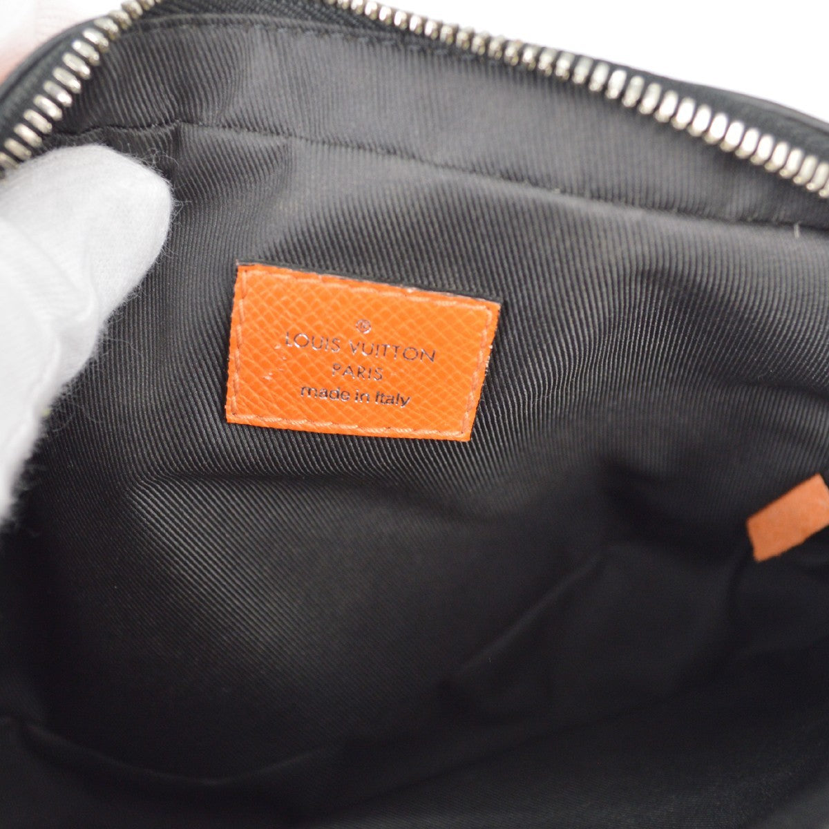 Louis Vuitton Outdoor Bumbag Monogram Taigarama Orange Leather Clutche & Pouche Bag (Pre-Owned)