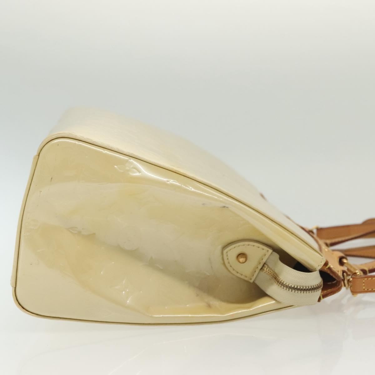 Louis Vuitton Blair Monogram Vernis Beige Patent_Leather Handbag (Pre-Owned)