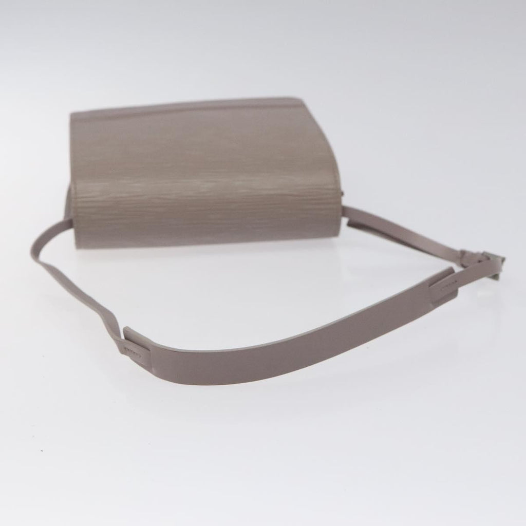 Louis Vuitton Biarritz Shoulder Bag Epi Leather Gray Leather Shoulder Bag Bag (Pre-Owned)
