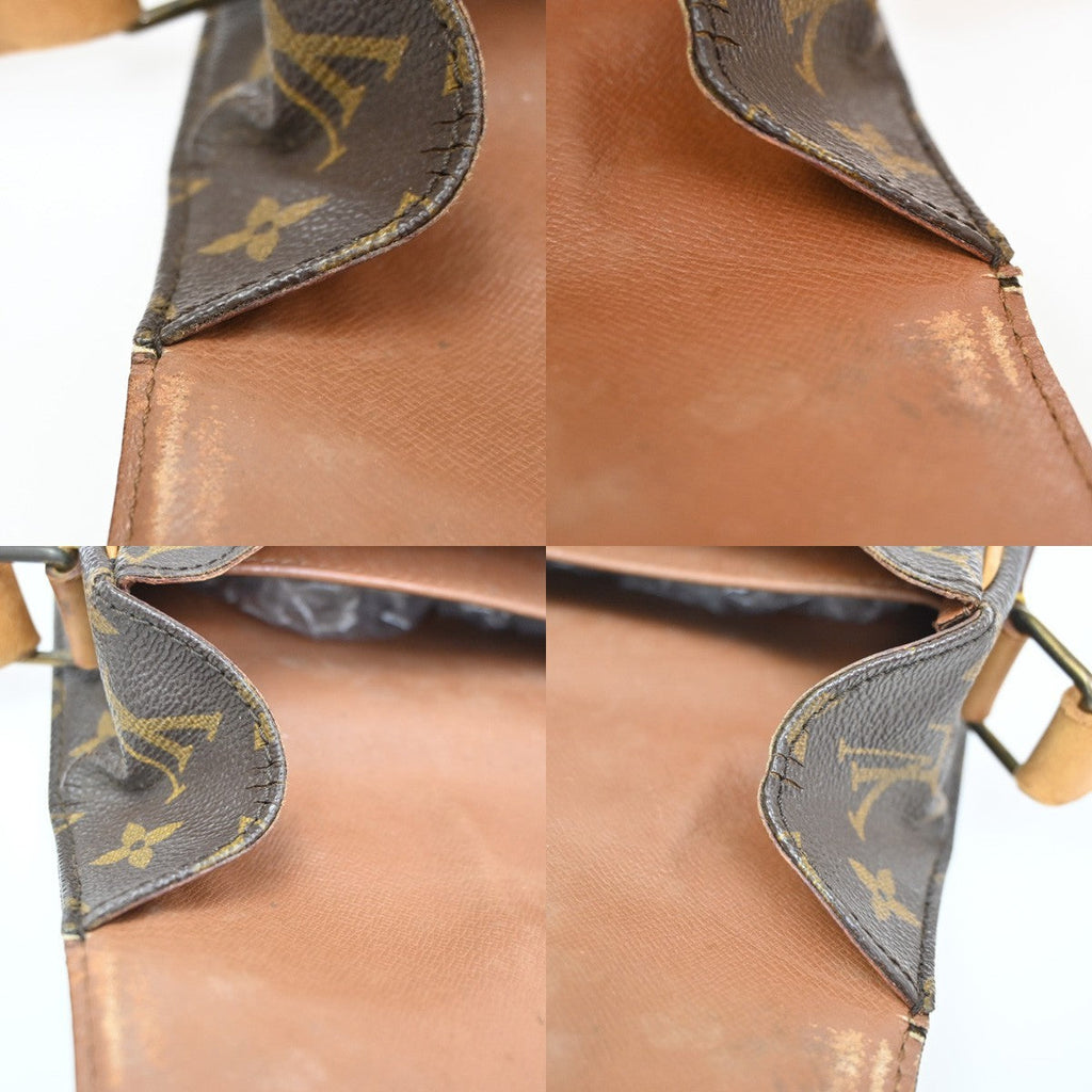 Louis Vuitton Cartouchiere Handbag Monogram Canvas Brown Canvas Shoulder Bag Bag (Pre-Owned)