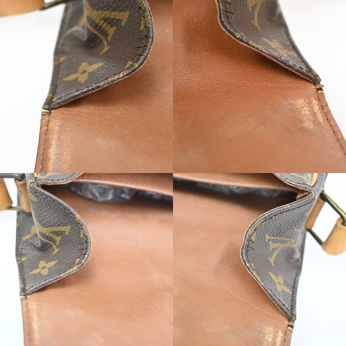Louis Vuitton Cartouchiere Handbag Monogram Canvas Brown Canvas Shoulder Bag Bag (Pre-Owned)