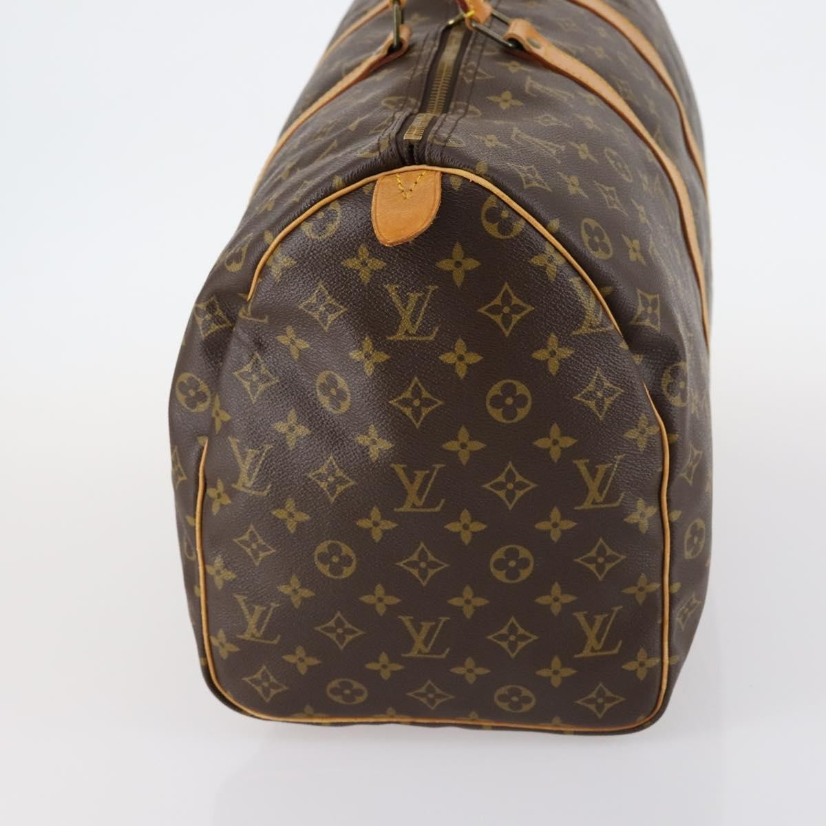 Louis Vuitton Keepall Bag Monogram Canvas Brown Canvas Travel Bag Bag (Pre-Owned)