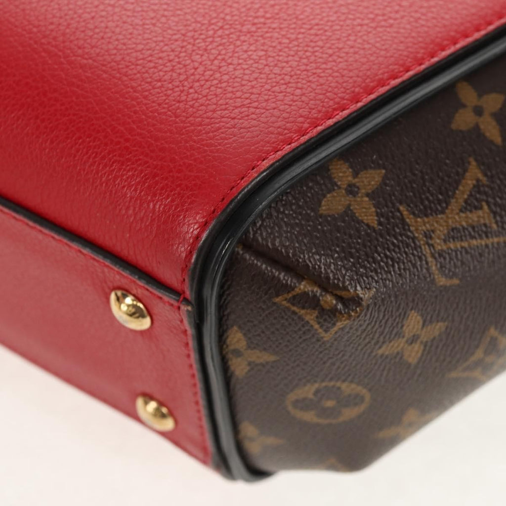 Louis Vuitton Kimono Handbag Monogram Canvas And Leather Red Canvas Handbag (Pre-Owned)