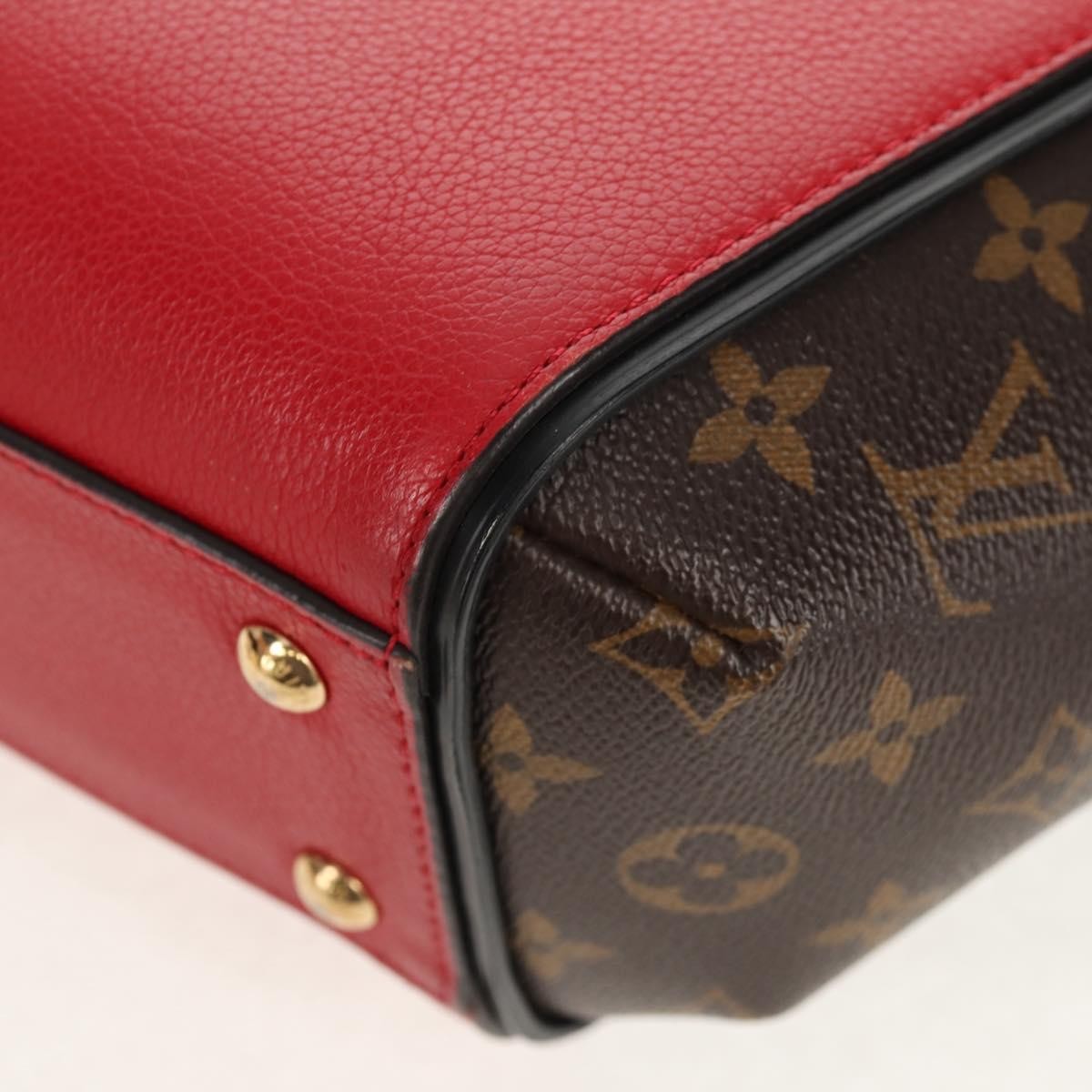 Louis Vuitton Kimono Handbag Monogram Canvas And Leather Red Canvas Handbag (Pre-Owned)