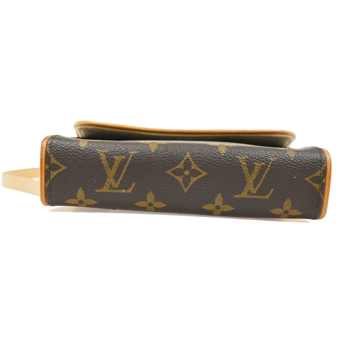 Louis Vuitton Florentine Waist Bag Monogram Canvas Brown Canvas Clutche & Pouche Bag (Pre-Owned)