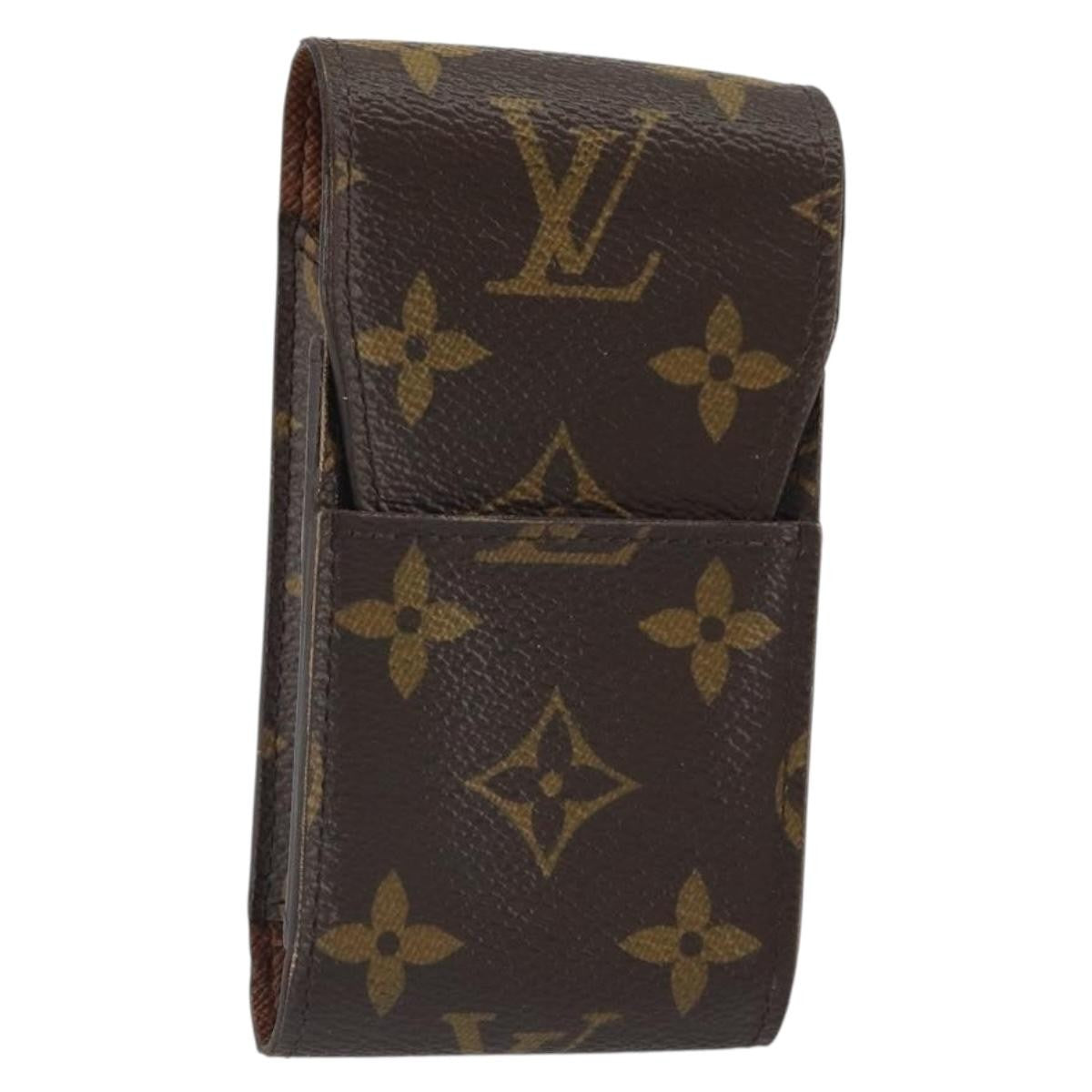 Louis Vuitton Etui Cigarette Case Monogram Canvas Brown Canvas Wallets Accessory (Pre-Owned)