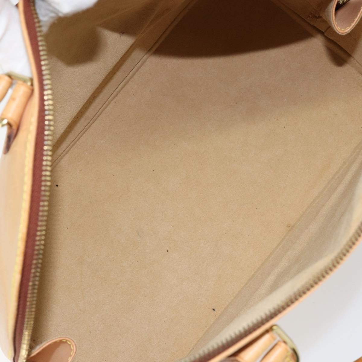 Louis Vuitton Alma Handbag Nomade Leather Beige Leather Handbag (Pre-Owned)