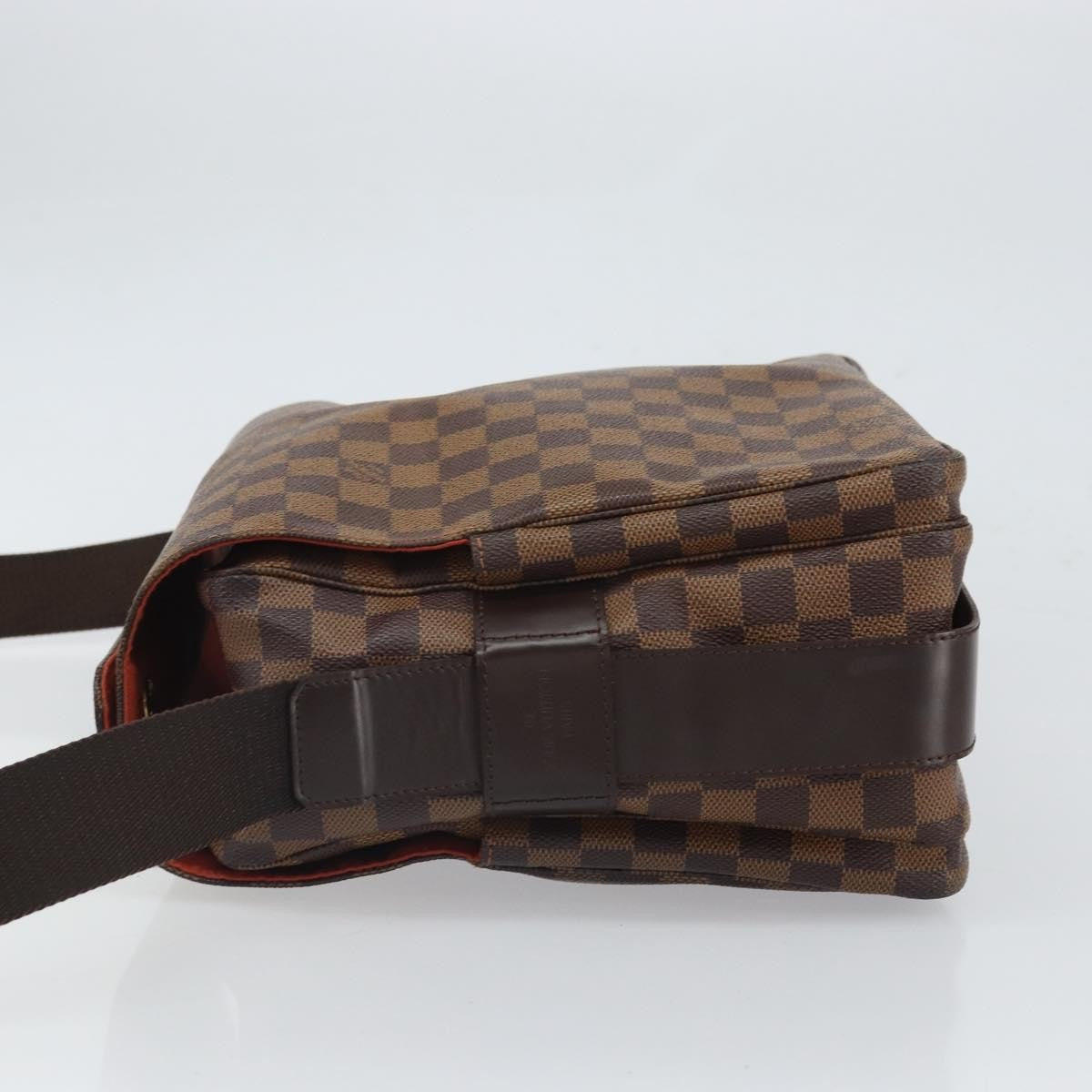 Louis Vuitton Naviglio Handbag Damier Brown Canvas Shoulder Bag Bag (Pre-Owned)