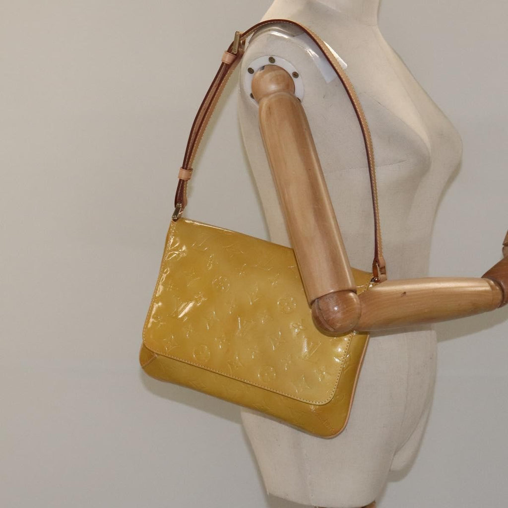 Louis Vuitton Thompson Street Handbag Monogram Vernis Beige Patent_Leather Bag (Pre-Owned)