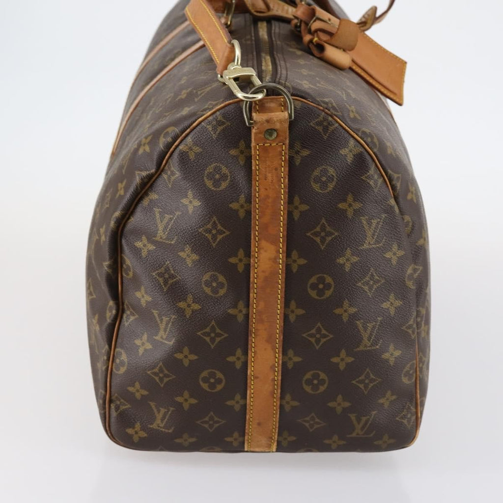 Louis Vuitton Keepall Bandouliere Bag Monogram Canvas Brown Canvas Travel Bag Bag (Pre-Owned)