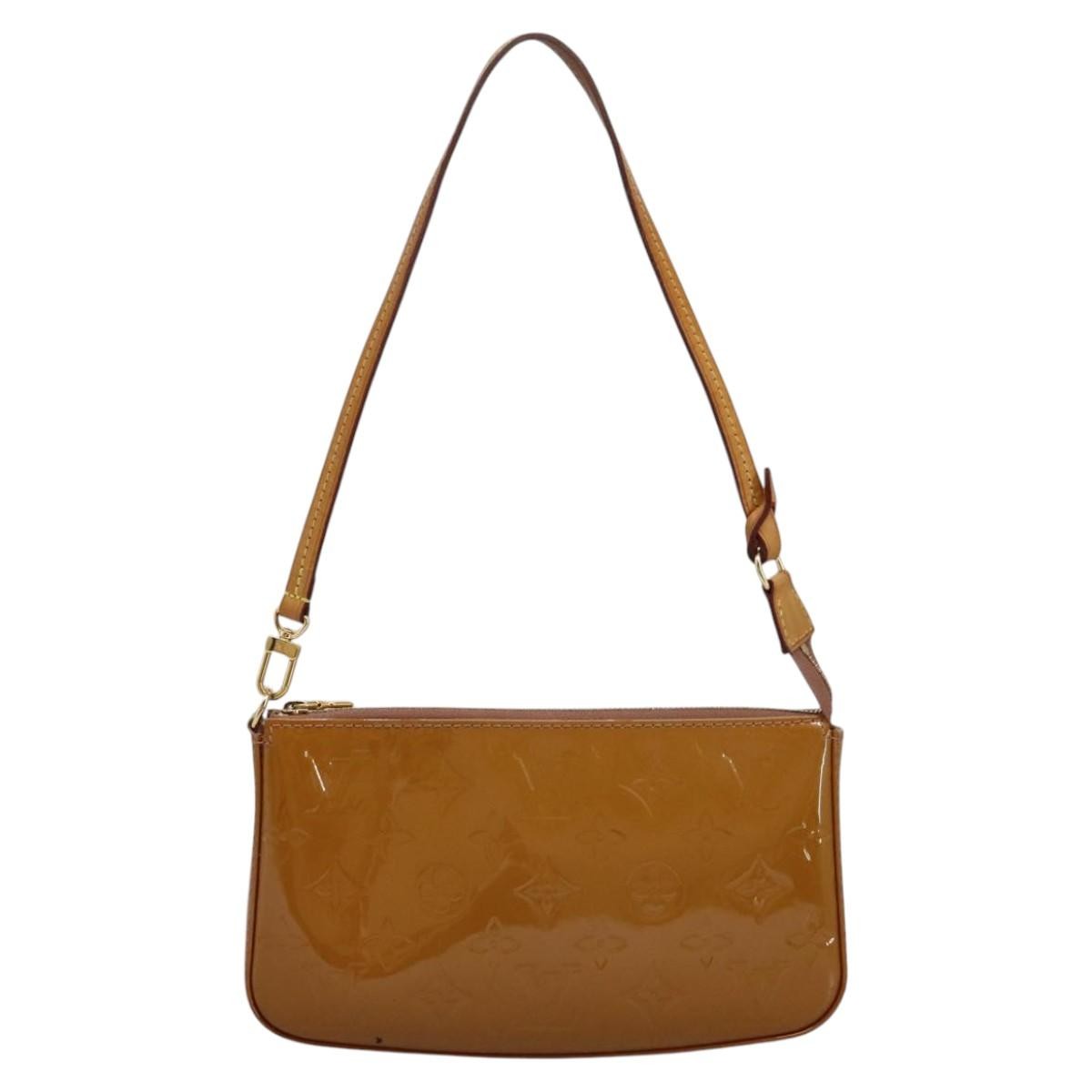 Louis Vuitton Pochette Accessoires Patent Leather Pink Patent_Leather Bag (Pre-Owned)