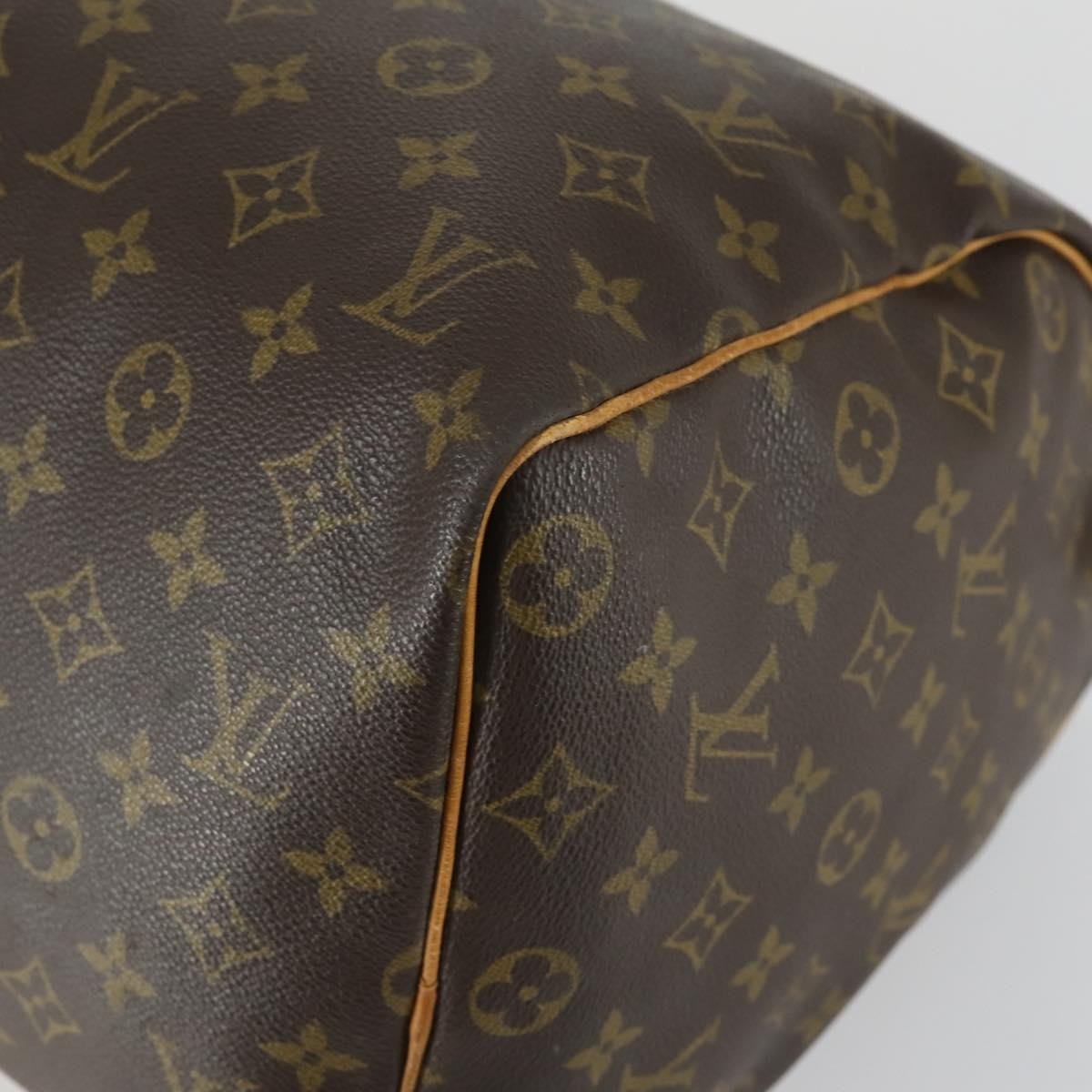 Louis Vuitton Keepall Bag Monogram Canvas Brown Canvas Travel Bag Bag (Pre-Owned)