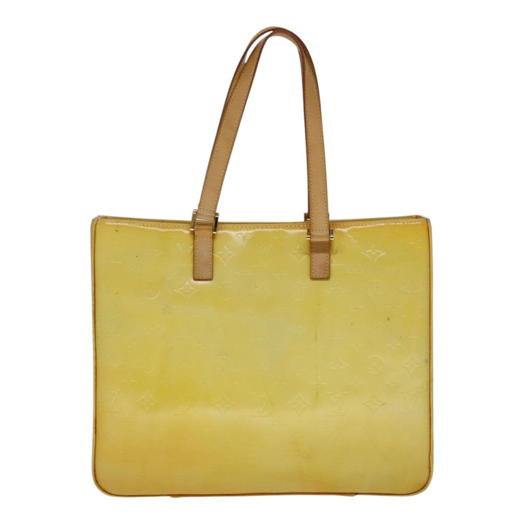 Louis Vuitton Columbus Handbag Monogram Vernis Yellow Patent_Leather Bag (Pre-Owned)