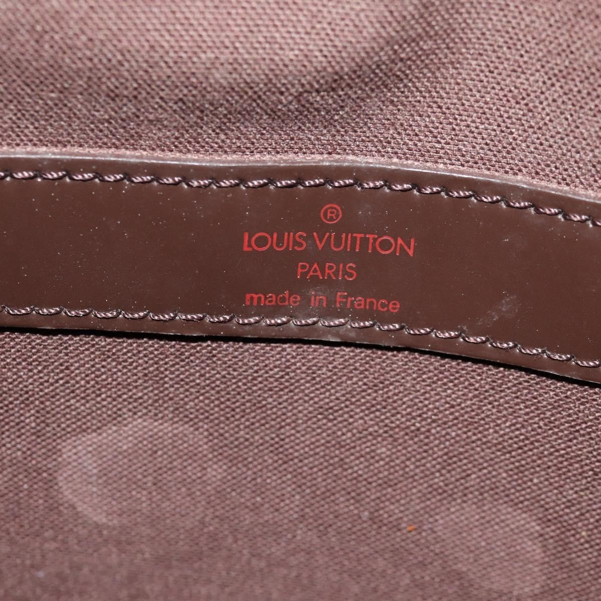 Louis Vuitton Naviglio Handbag Damier Brown Canvas Shoulder Bag Bag (Pre-Owned)