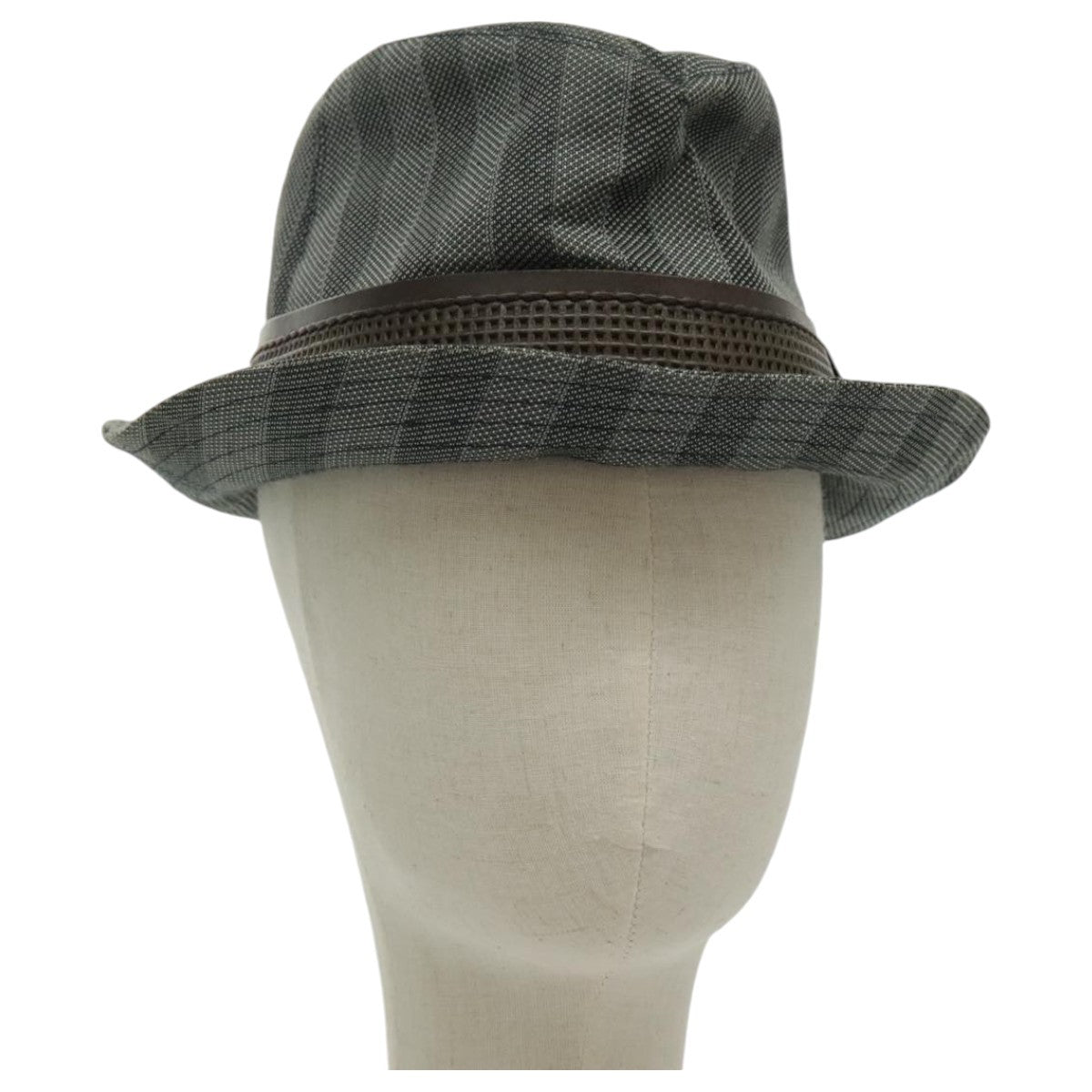 Louis Vuitton Lv Graphical Hat Cotton Gray Cotton Head Accessory Accessory (Pre-Owned)