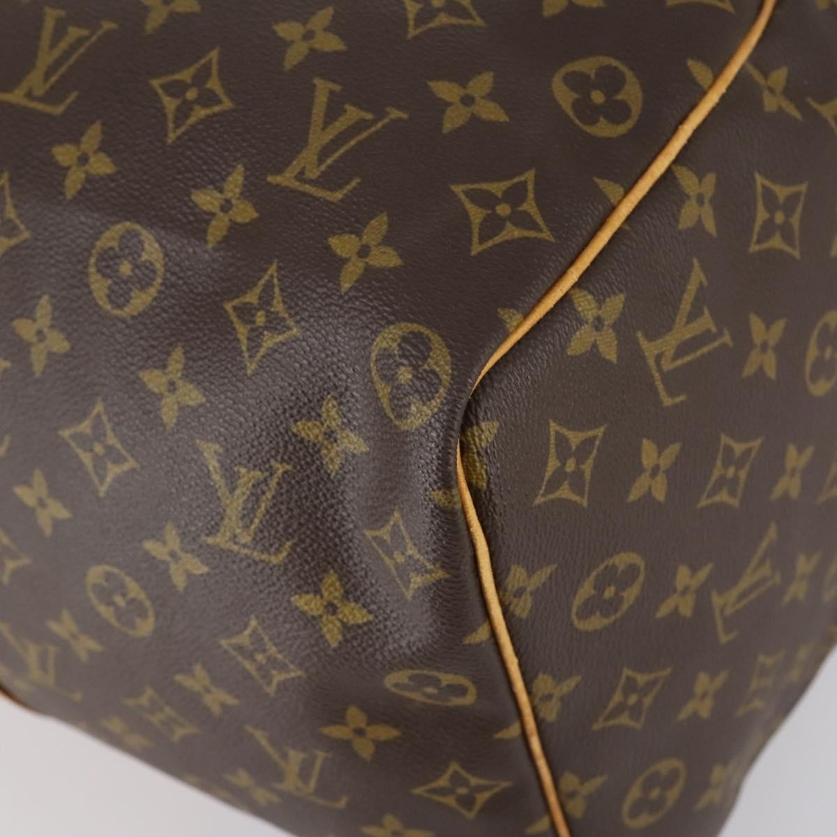 Louis Vuitton Keepall Bag Monogram Canvas Brown Canvas Travel Bag Bag (Pre-Owned)