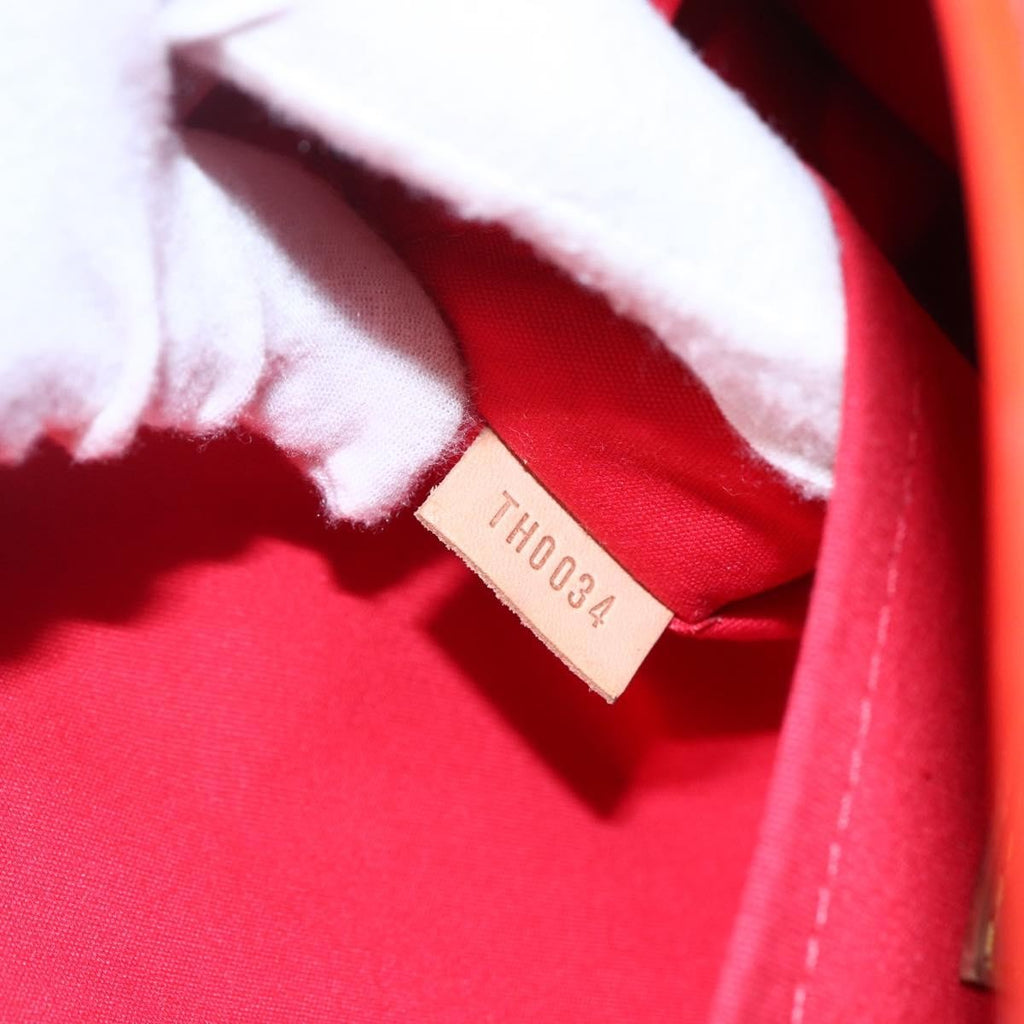 Louis Vuitton Biscayne Bay Handbag Monogram Vernis Red Patent_Leather Bag (Pre-Owned)