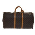 Louis Vuitton Keepall Bag Monogram Canvas Brown Canvas Travel Bag Bag (Pre-Owned)