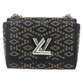 Louis Vuitton Twist Handbag Limited Edition Grommet Embellished Leather Black Leather Shoulder Bag Bag (Pre-Owned)