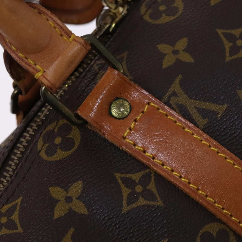 Louis Vuitton Keepall Bag Monogram Canvas Brown Canvas Travel Bag Bag (Pre-Owned)
