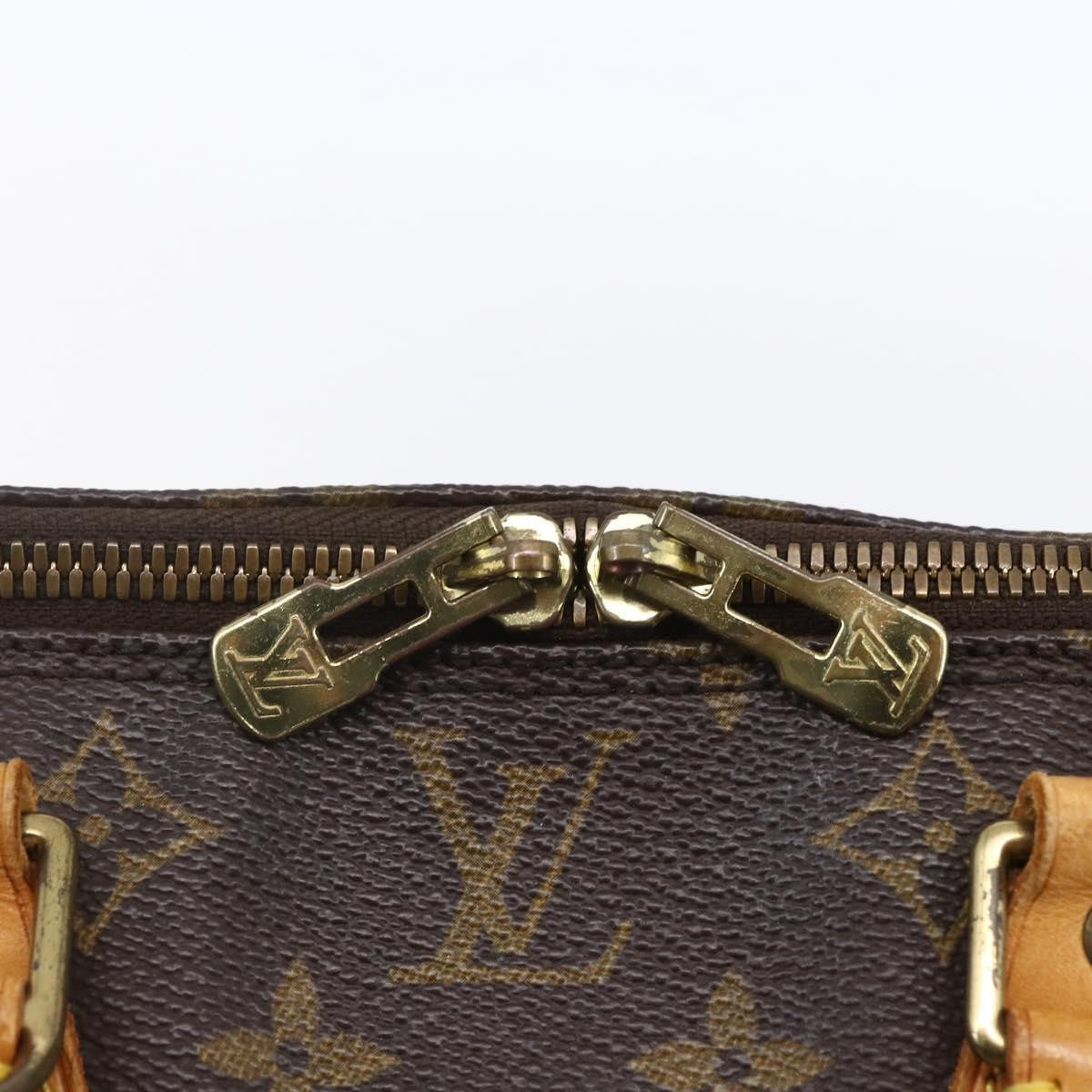 Louis Vuitton Alma Handbag Monogram Canvas Brown Canvas Handbag (Pre-Owned)