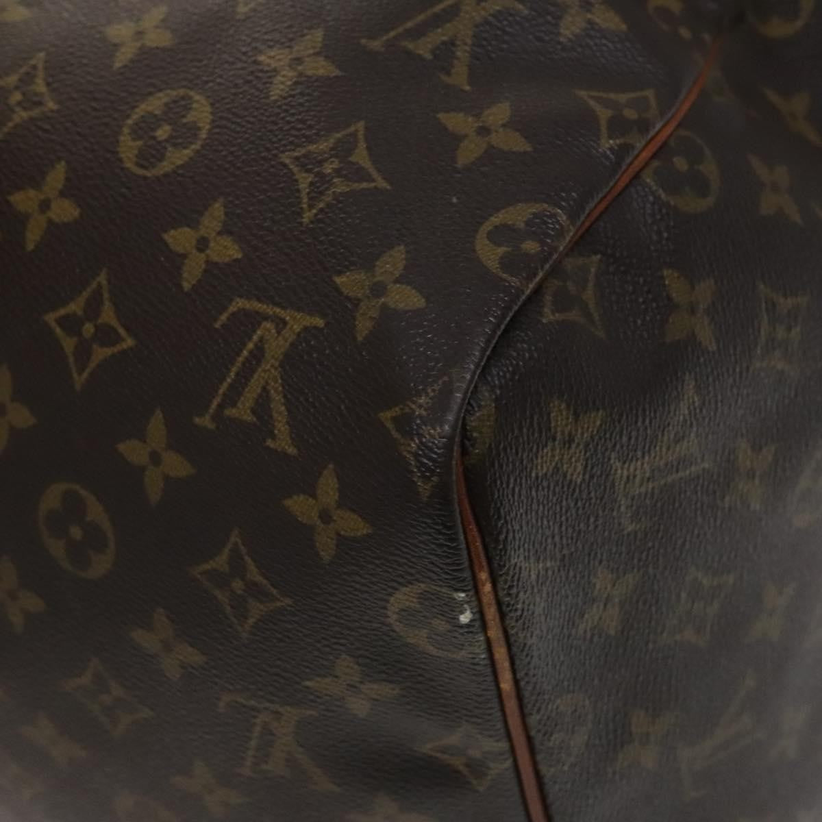 Louis Vuitton Keepall Bag Monogram Canvas Brown Canvas Bag (Pre-Owned)
