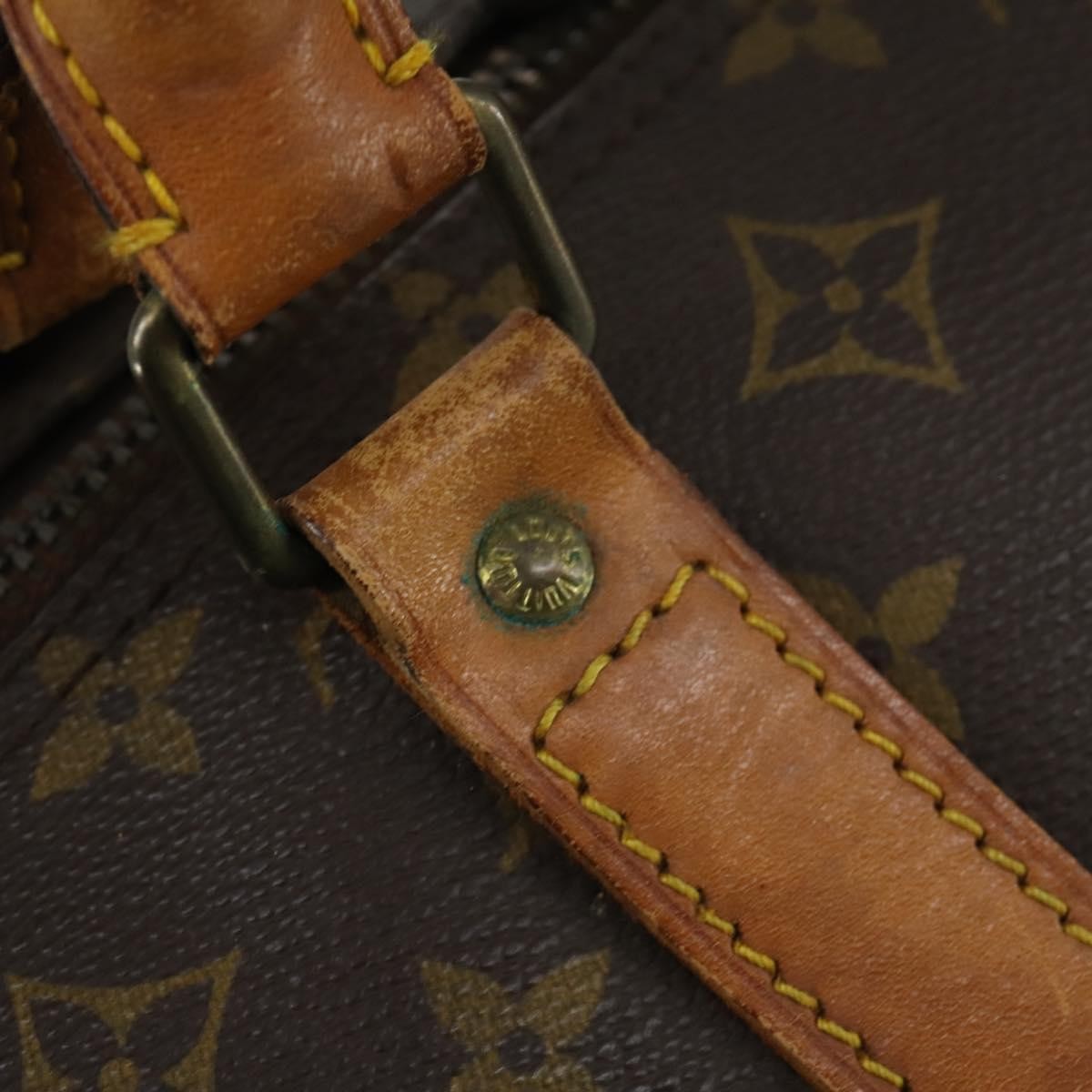 Louis Vuitton Keepall Bag Monogram Canvas Brown Canvas Travel Bag Bag (Pre-Owned)