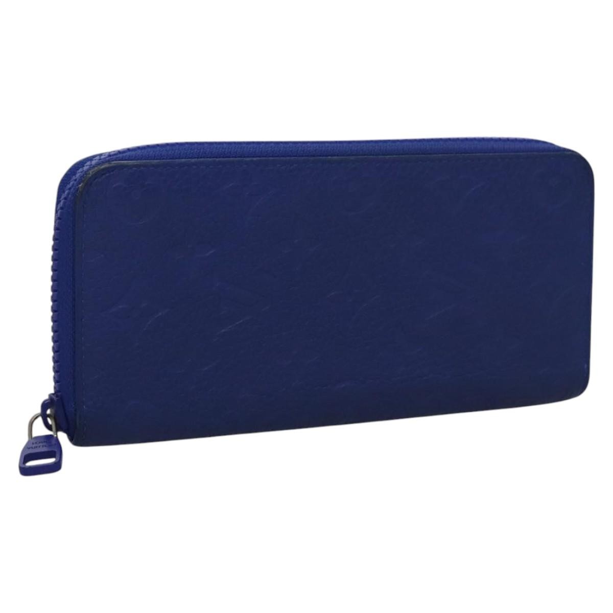 Louis Vuitton Portefeuille Zippy Monogramme Empreinte Monogramme Empreinte Blue Leather Wallets Accessory (Pre-Owned)