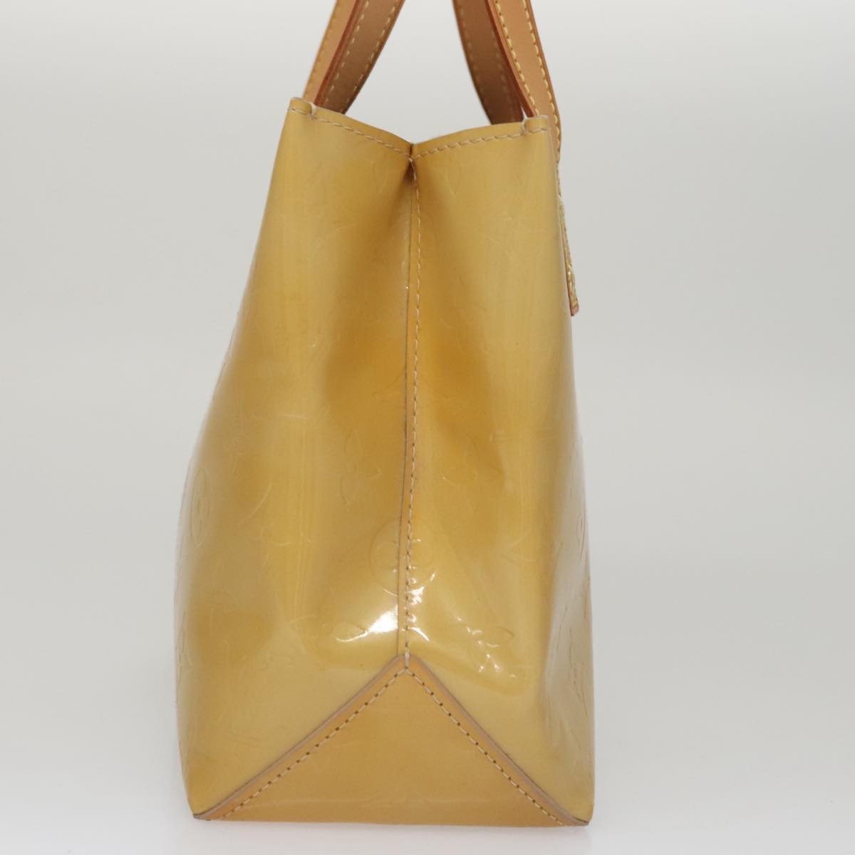 Louis Vuitton Reade Handbag Monogram Vernis Beige Patent_Leather Handbag (Pre-Owned)