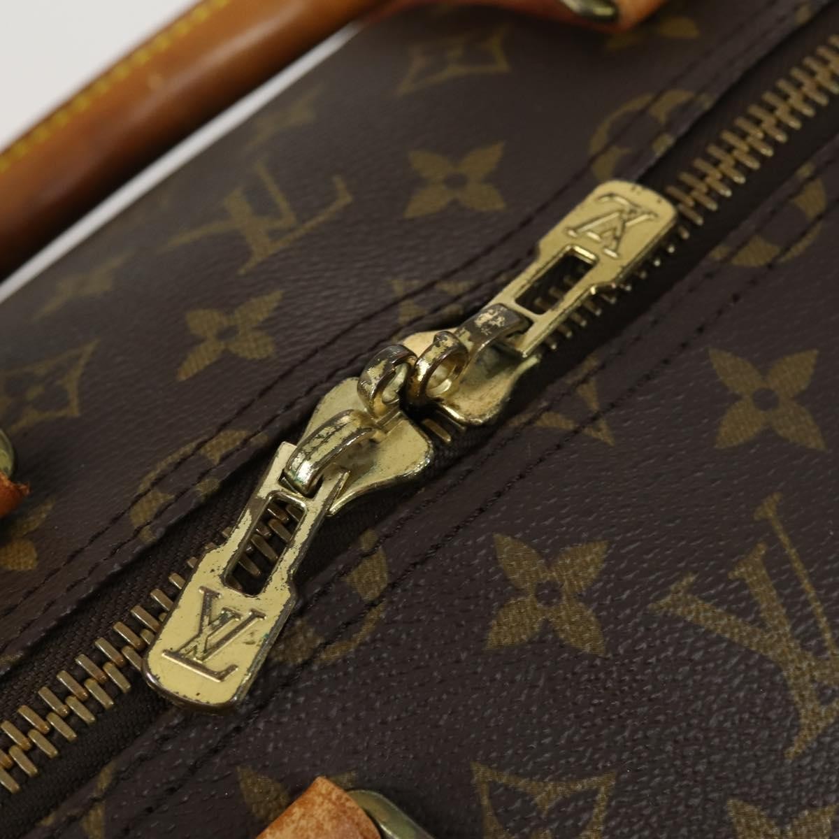 Louis Vuitton Keepall Bag Monogram Canvas Brown Canvas Travel Bag Bag (Pre-Owned)