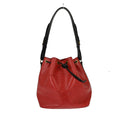 Louis Vuitton Bicolor Petit Noe Handbag Epi Leather Red Leather Shoulder Bag Bag (Pre-Owned)