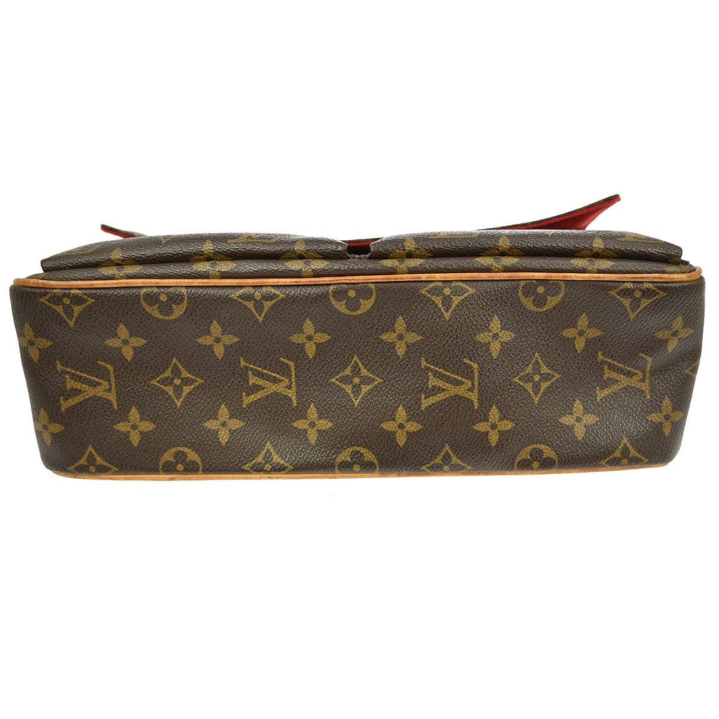 Louis Vuitton Viva Cite Handbag Monogram Canvas Brown Canvas Shoulder Bag Bag (Pre-Owned)