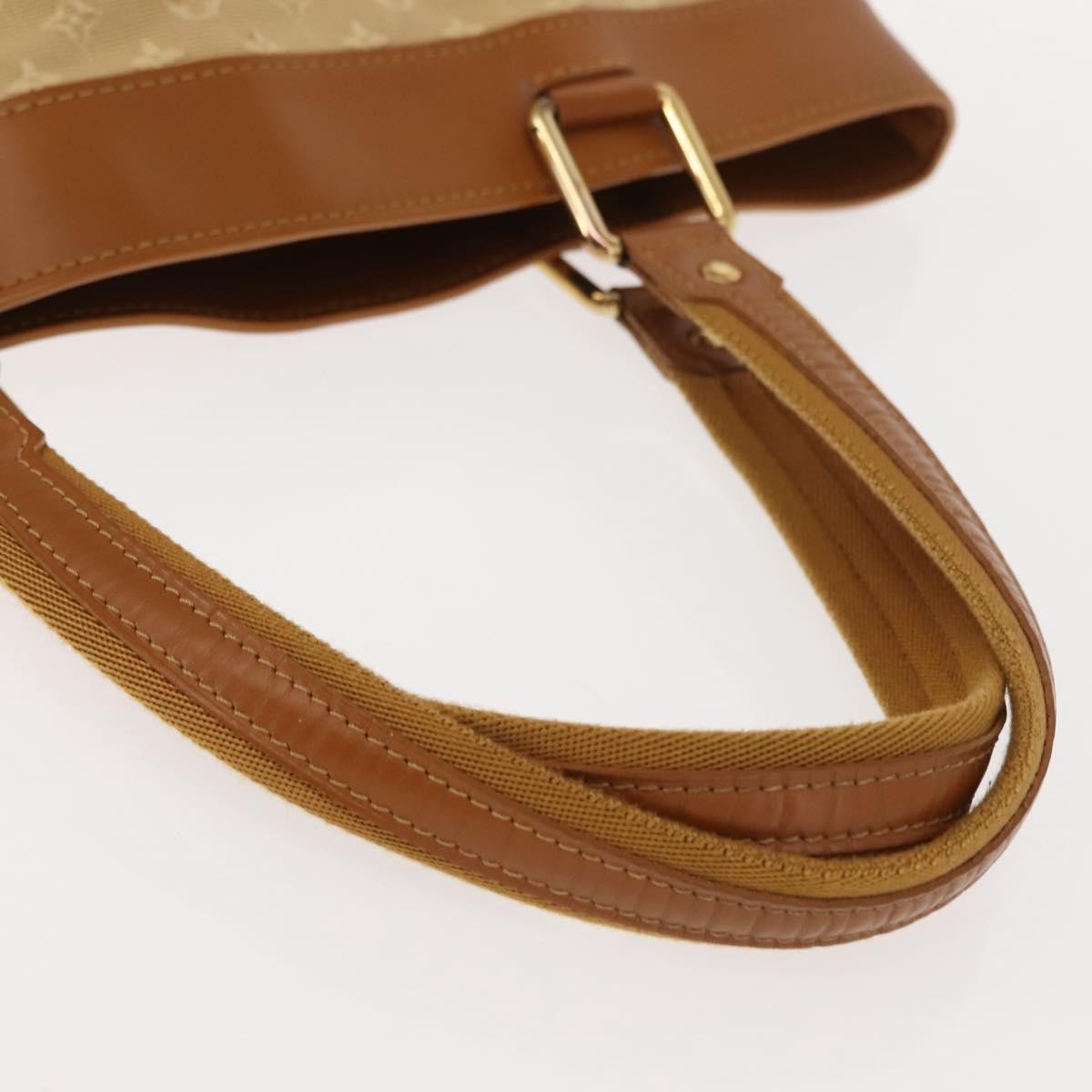 Louis Vuitton Lucille Handbag Mini Lin Beige Canvas Tote Bag Bag (Pre-Owned)