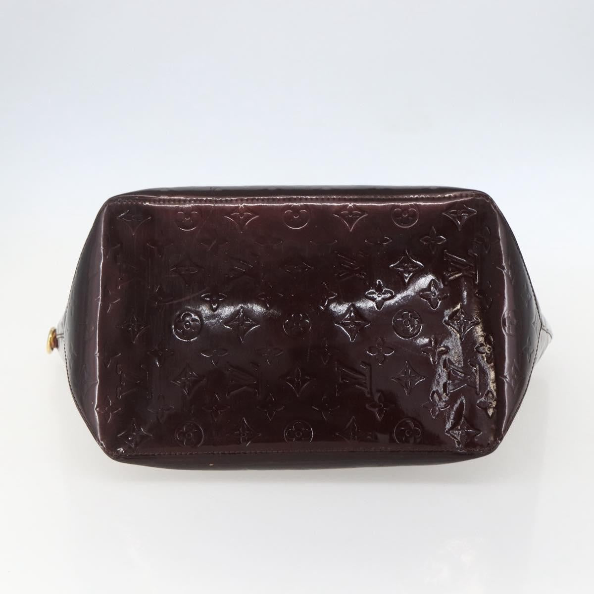 Louis Vuitton Bellevue Handbag Monogram Vernis Burgundy Patent_Leather Tote Bag Bag (Pre-Owned)