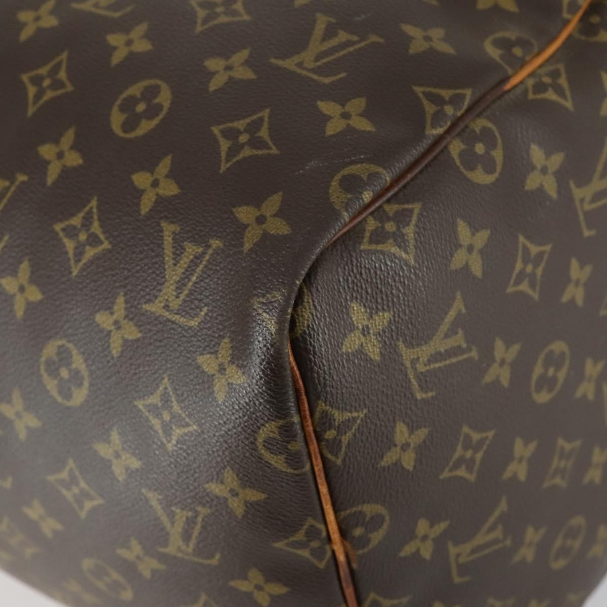 Louis Vuitton Keepall Bag Monogram Canvas Brown Canvas Handbag (Pre-Owned)