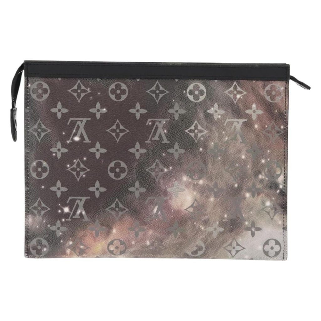 Louis Vuitton Pochette Voyage Monogram Eclipse Canvas Gray Canvas Clutche & Pouche Bag (Pre-Owned)