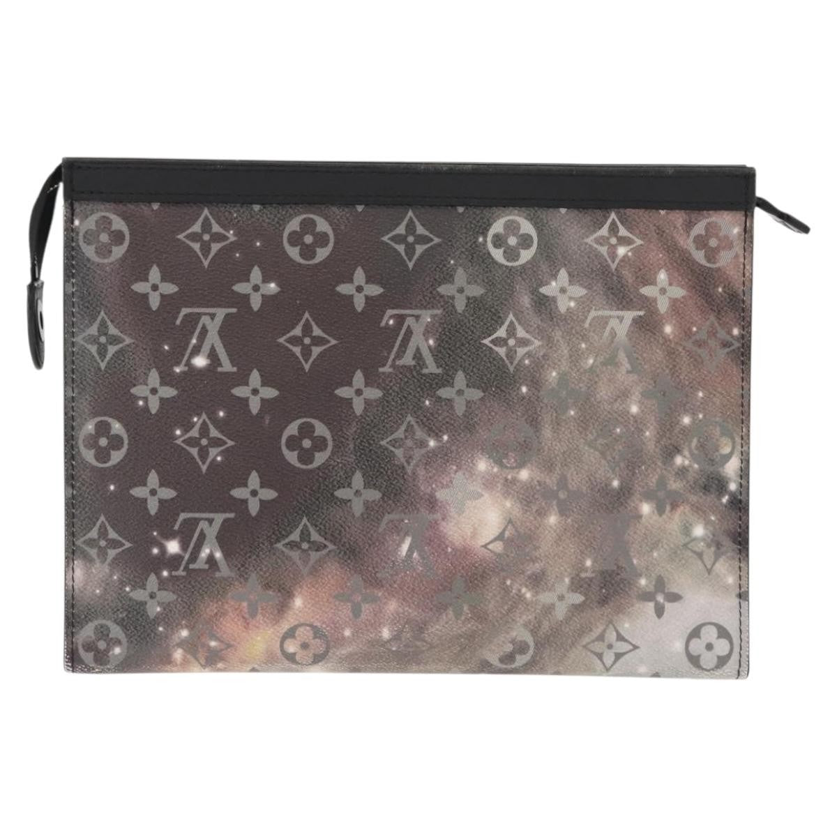 Louis Vuitton Pochette Voyage Monogram Eclipse Canvas Gray Canvas Clutche & Pouche Bag (Pre-Owned)