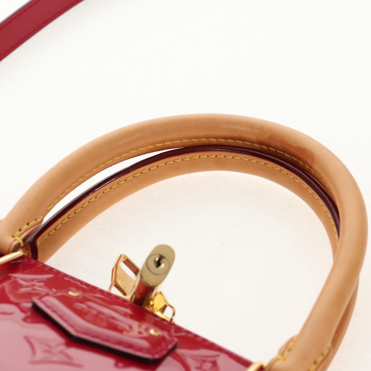 Louis Vuitton Montebello Handbag Monogram Vernis Pink Patent_Leather Handbag (Pre-Owned)