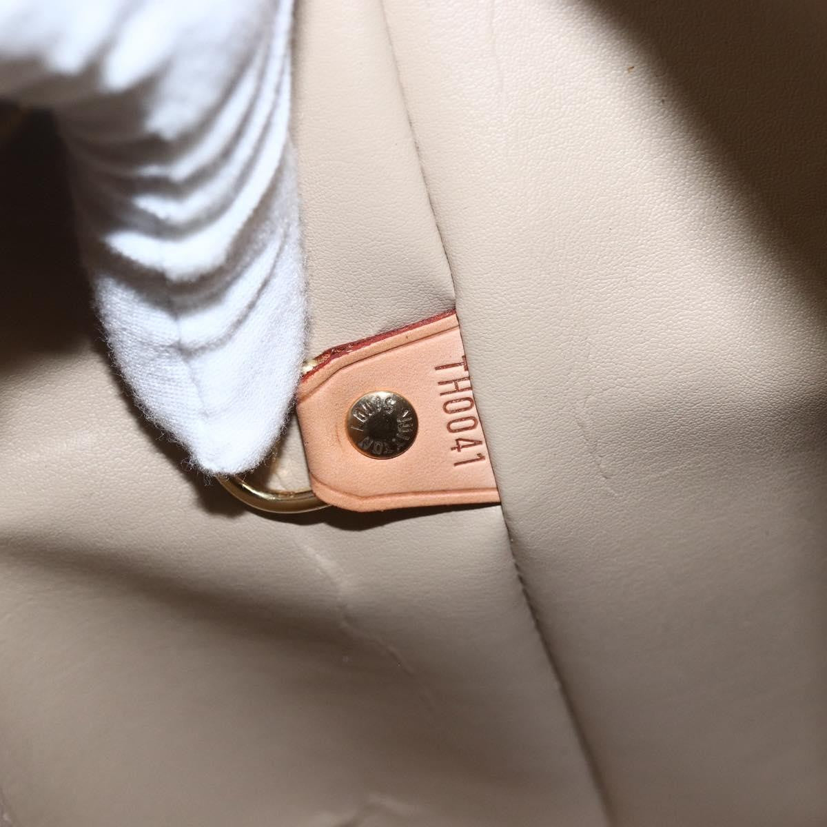 Louis Vuitton Houston Handbag Monogram Vernis Beige Patent_Leather Handbag (Pre-Owned)
