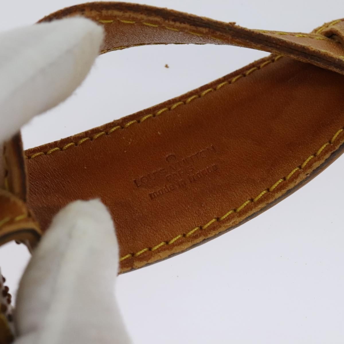 Louis Vuitton Adjustable Shoulder Strap Vachetta Leather Beige Leather Straps Accessory (Pre-Owned)