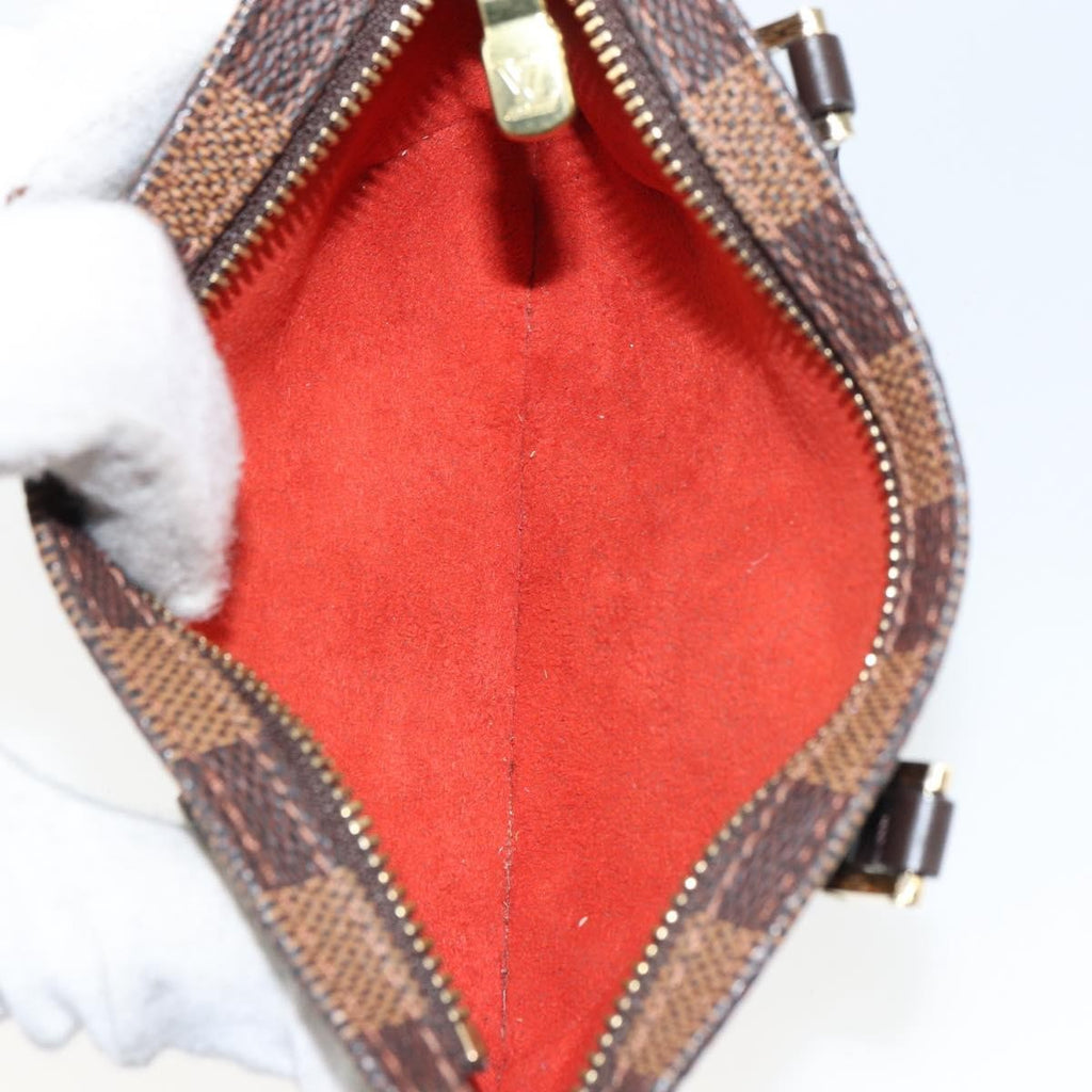 Louis Vuitton Manosque Pochette Damier Brown Canvas Clutche & Pouche Bag (Pre-Owned)
