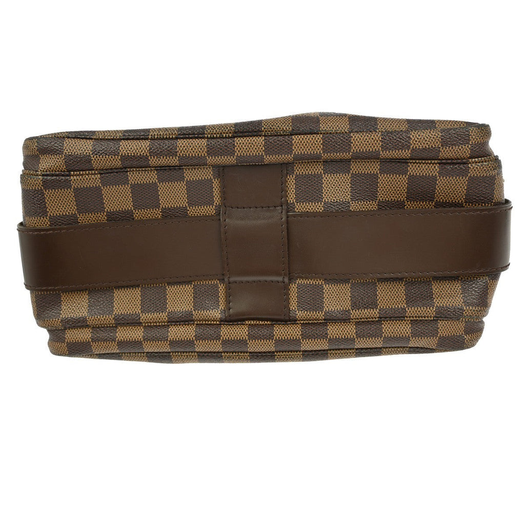Louis Vuitton Naviglio Handbag Damier Brown Canvas Shoulder Bag Bag (Pre-Owned)